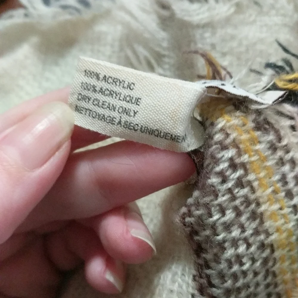 Quagga Multi Color Woven Blanket Scarf Wrap with Fringe